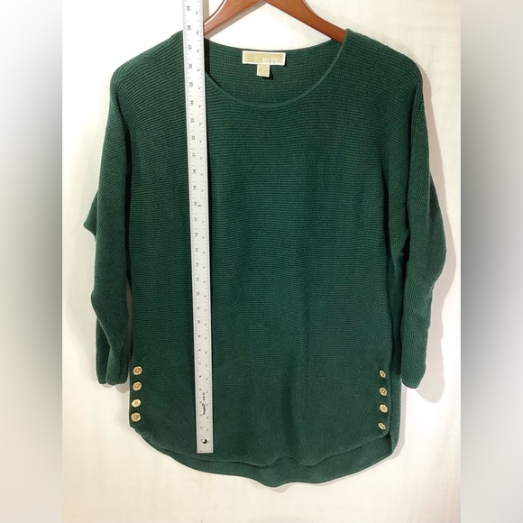 Michael Kors Woman’s Sweater Top Size M Color Green Long Sleeves Knit - Picture 11 of 12